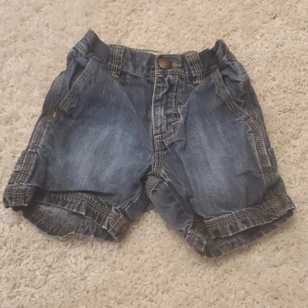 5 For‎ 25$ Old Navy Denim Shorts Boys Size 12-18 Months Blue